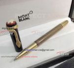 Perfect Replica AAA Grade Montblanc Rouge Et Noir Gold&Black Rollerball Pen w Box - MB